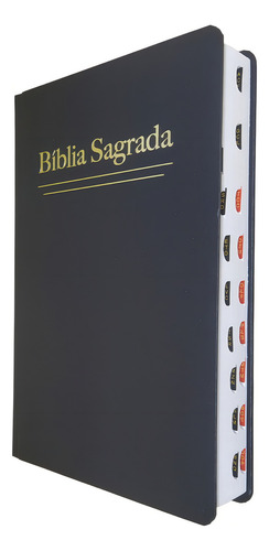 Bíblia Sagrada | Letra Grande | Rc | Luxo Preta | Com Índice, De Jfa. Editorial Editora Geográfica, Capa Dura Em Português, 2023