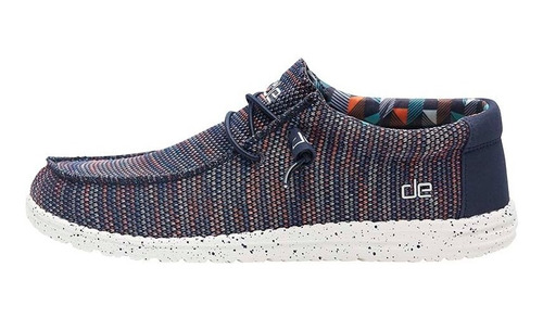 Mocasin Hey Dude Wally Sox Blue Orange Hombre