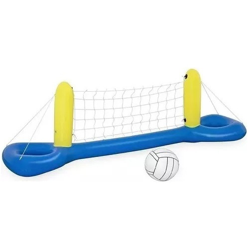 Set Voley Para Agua Inflable Pelota Bestway Pileta Juego 