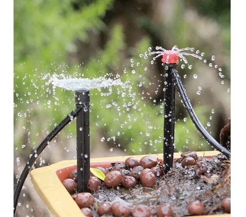 Imagen 4 de 5 de Manguera Con Sistema Riego Goteo Kit Plantas Jardín