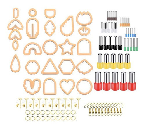 114 Piezas De Cortadores Para Aretes De Arcilla Polimérica