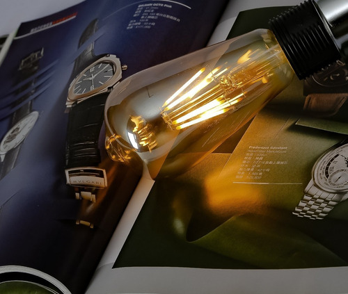 Imagen 3 de 5 de Bombillo Vintage Pera Tipo Edison 5w Filamento Led