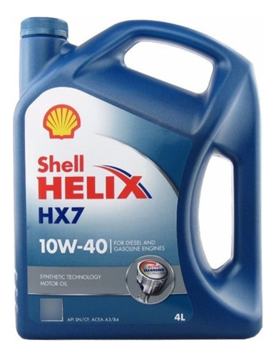 Aceite Shell Helix Hx7 10w40 Synthetic Technology 4lts.