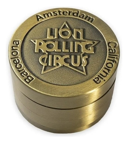 Lion Rolling Circus Picador De Metal Amsterdan Gold 3 Partes Color Dorado