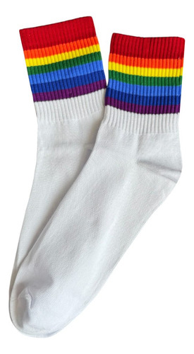 Waa Tin Largo Rayas Orgullo Gay Lgbt Arcoiris 23-26 Cm 1