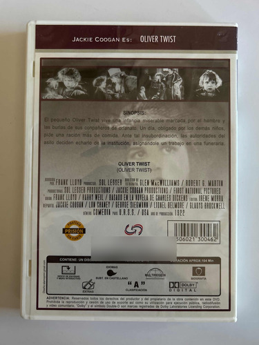 Oliver Twist (pelicula Muda De 1922) (Usado)