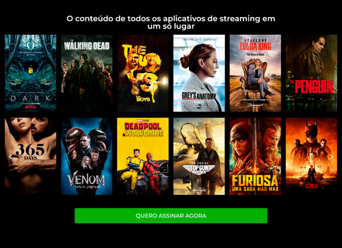 Landing Page Streaming ( Modelo Pronto) Em Elementor