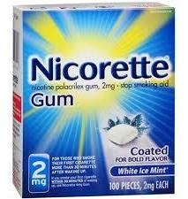 Nicorette 100 Chicle Nicotina 2mg Sabor Whiteicemint