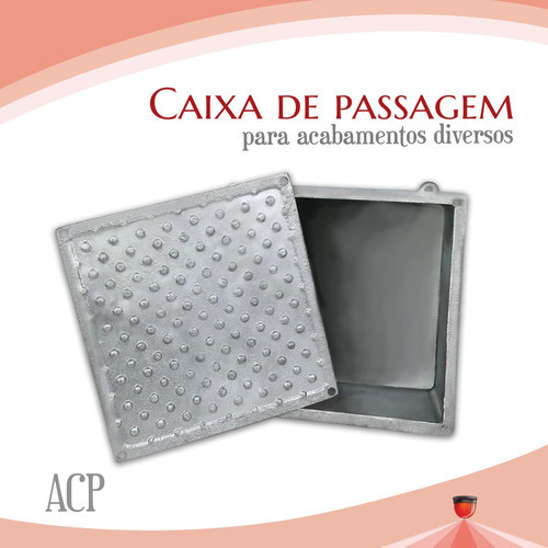 Caixa Passagem Aluminio Acp 20cx20lx10a Cor Cinza