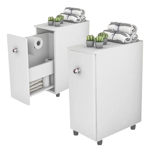 Mueble De Baño Organizador Cajón Multiuso Armario Auxiliar