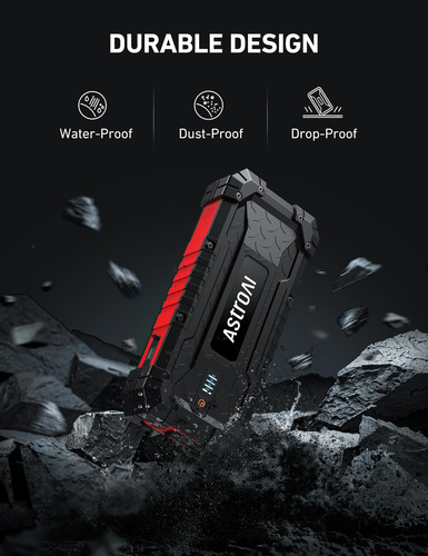Jump Starter Astroai S8 Ultra 4000a Para Gasolina De 10 L Y