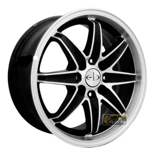 Llanta Deportiva Eb Nc B R14 4x100 Chevrolet Renault Negro