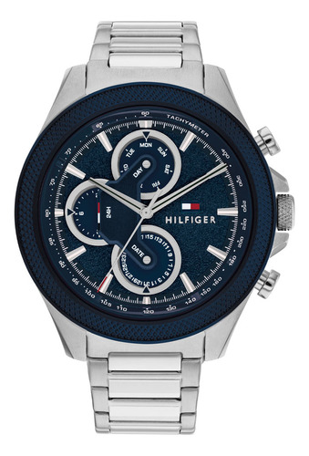 Reloj Tommy Hilfiger Para Hombre De Acero Plateado 1792080 S