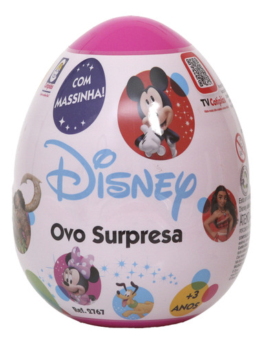 Brinquedo Ovo Surpresa Personagens Disney 2767 Cotiplás