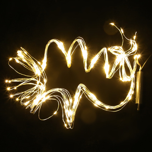 Cadena Led De Alambre De Cobre Flexible De 2 M Y 200 Led Par