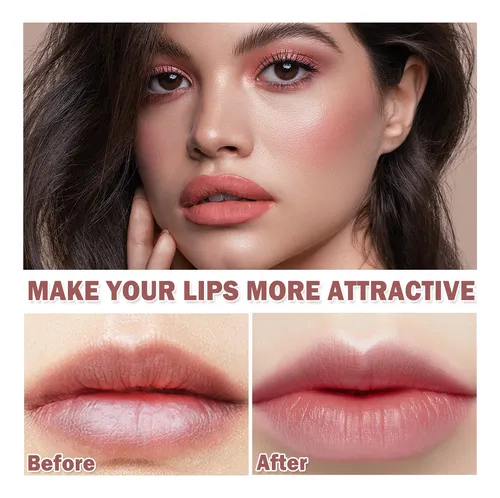 Juego De 3 Pintalabios Color Nude, Lpiz Labial Mate, Imperme
