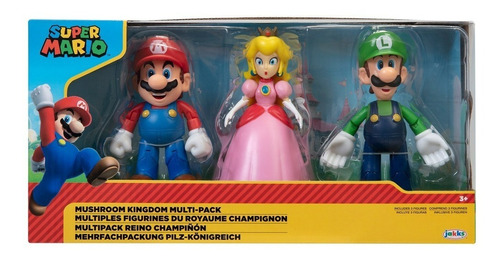 Super Mario - Multipack Reino Champiñon Mario Peach Y Luigi 