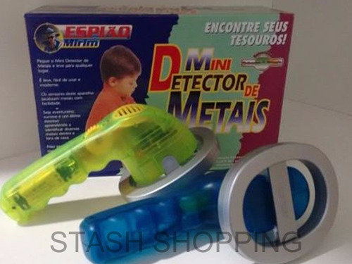 Brinquedo Mini Detector De Metais Kit Espião Candide À Pilha