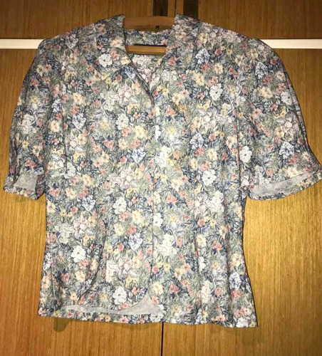 Blusa / Camisa Vintage Importada Inglaterra Talle 10  Small 