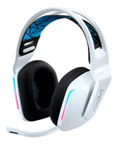 Imagen 1 de 1 de Auriculares gamer inalámbricos Logitech G Series G733 kda con luz rgb LED