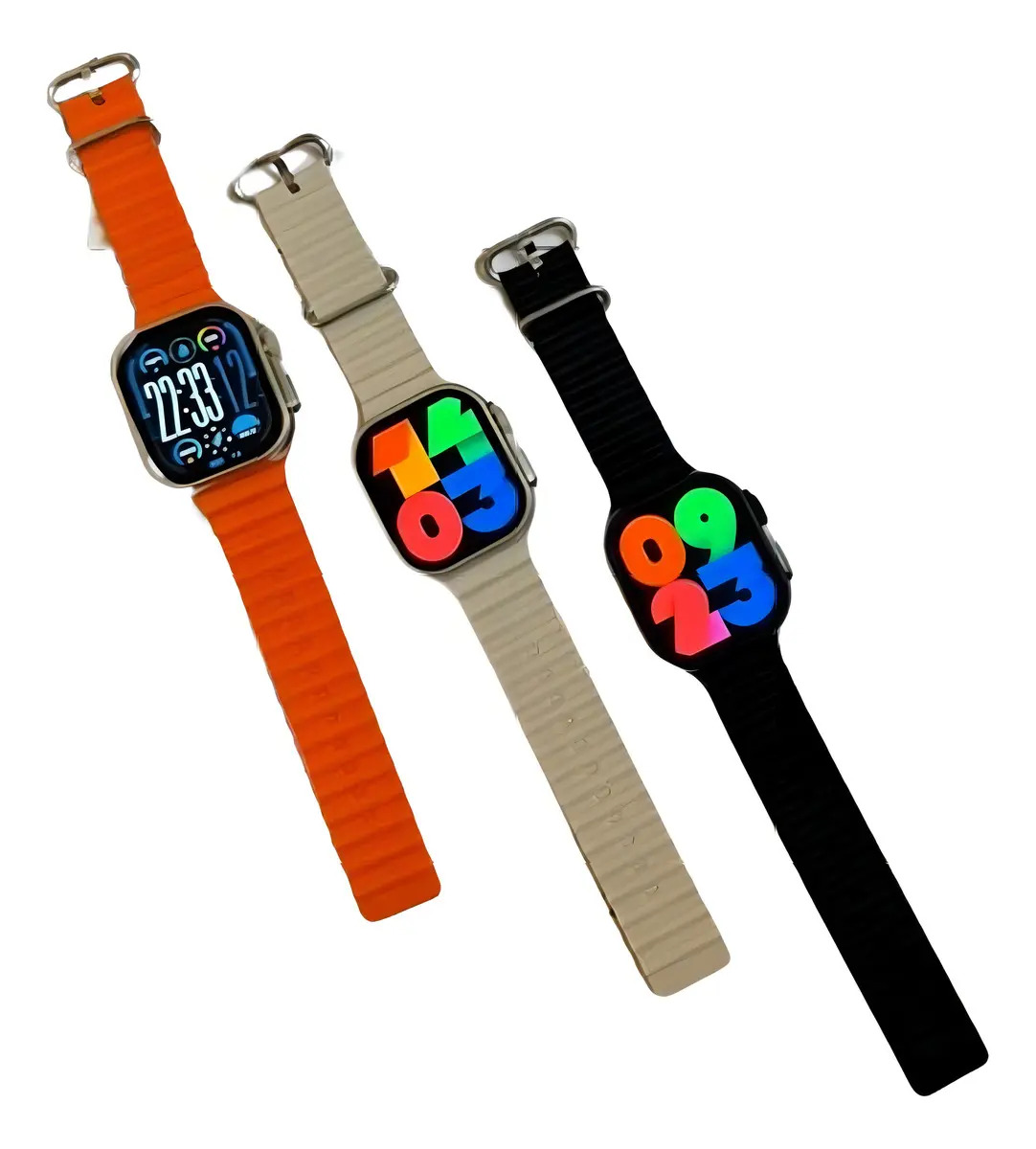 Smartwatch Howear HW Ultra 2 Preto 49mm AMOLED Bluetooth Compatível Android iOS