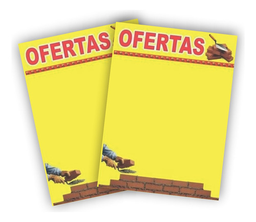 Cartaz Depósito/ Construção 22x16 Cm Pct 100und.