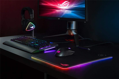 Asus Rog Balteus Qi Alfombrilla De Ratón Vertical Para Con Y