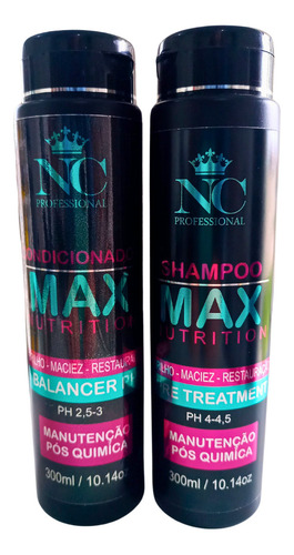 Shampoo E Condicionar Max Nutrition 300ml Manutencao Quimica