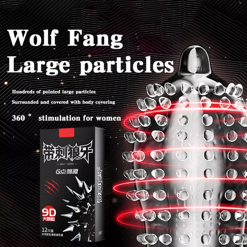 Preservativos Masculinos Large Bump Floating Dot Wolfsbane