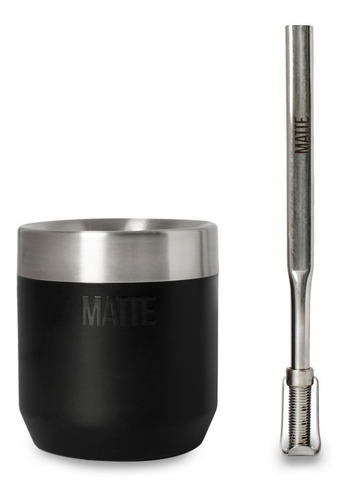 Imagen 2 de 8 de Mate Acero Inoxidable Térmico + Bombilla - Matte Ds Line-