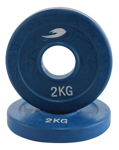 Par Discos Olimpicos Fire Sports® Caucho 2 Kg Pesas Bumper