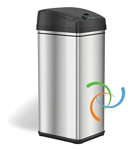 Bote De Basura Automatico Itouchless De 13 Galones Con Filtr