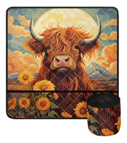 Guosanchn Highland Cow - Tapete Para Máquina De Coser De Gir