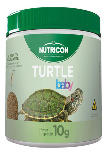 Ração Nutricon Turtle Baby 10g - Tartarugas Filhotes