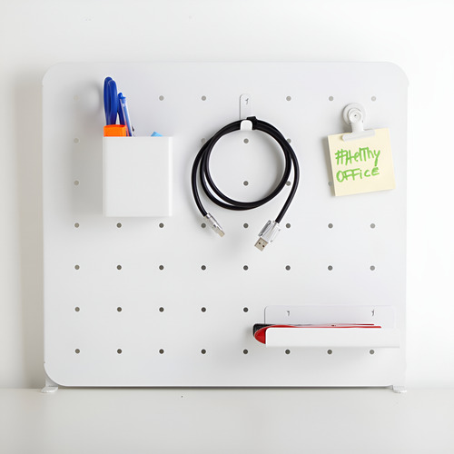 Placa Organizadora Pared O Escritorio Con Accesorios Inpro Blanco