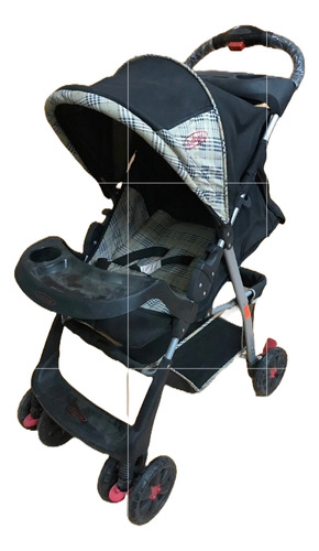 Cochecito De Paseo Kingdom Modelo 1107 Pushrider Para Bebés Gris Plateado