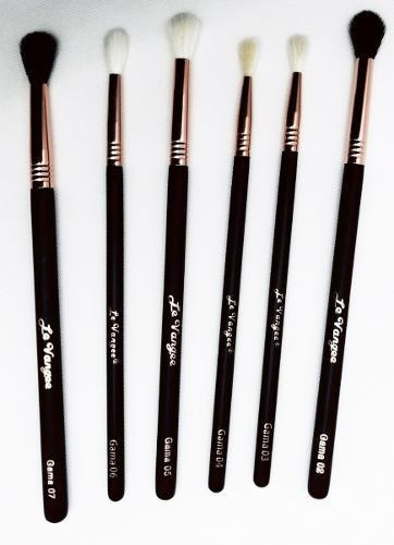 6 Pincéis Esfumar Iluminar P Olhos Le Vangee Brinde +