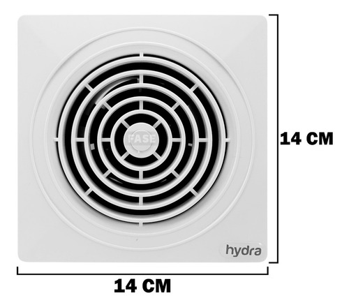 Extractor De Aire 100 Mm 4 Pulgadas Hydra Blanco Vf100a