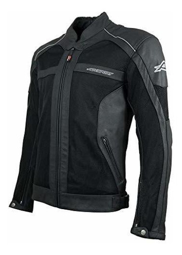 Motociclismo, Agvsport Chaqueta De Cuero Crosswind Para Homb