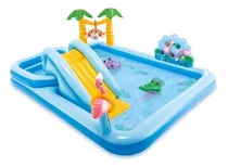 Comprar Alberca Inflable Centro De Juegos Jungla Resbaladilla Intex