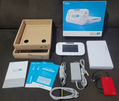 Nintendo Wii U Basic Desbloqueado C/ Caixa E Hd 500gb Com Vários Jogos!!! -  Corre Que Ta Baratinho