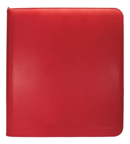 Carpeta Ultra Pro Vivid 12-pocket Zippered Pro-binder Red