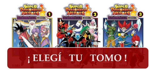 Manga Super Dragon Ball Heroes Dark Demon - Elegí Tu Tomo