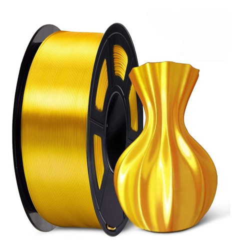 Imagem 1 de 6 de Filamento Pla + Silk Metalizado - Reprap3d - Dourado