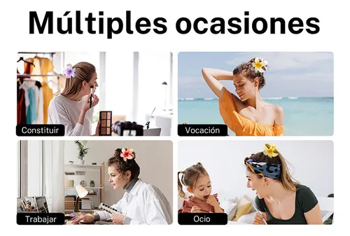 15×pinzas Para El Cabello Diseño Flor Hawaiana