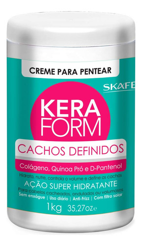 Skafe - Linha Keraform - Creme Para Pentear Cachos Definidos