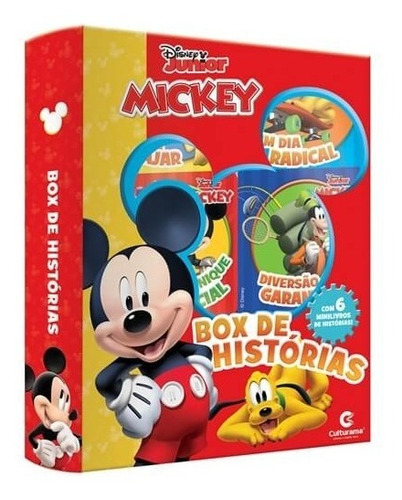 Box De Livros Mickey E Sua Turma Com 6 Livrinhos Disney