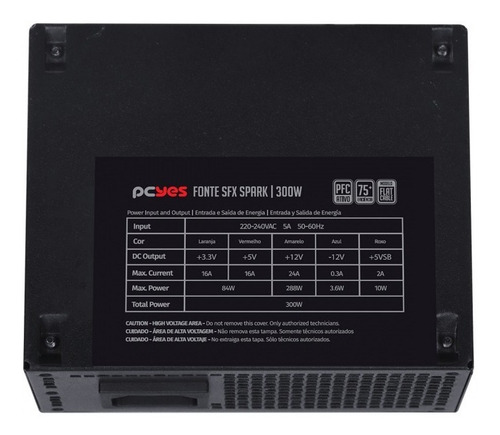 Imagem 7 de 7 de Fonte Sfx 300w Reais Para Gabinete Slim Pfc Ativo - Preta