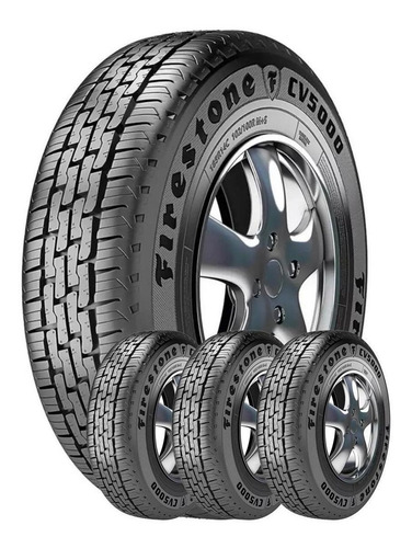 Combo 4u 185r14c 102/100r Cv5000 Cuotas Firestone