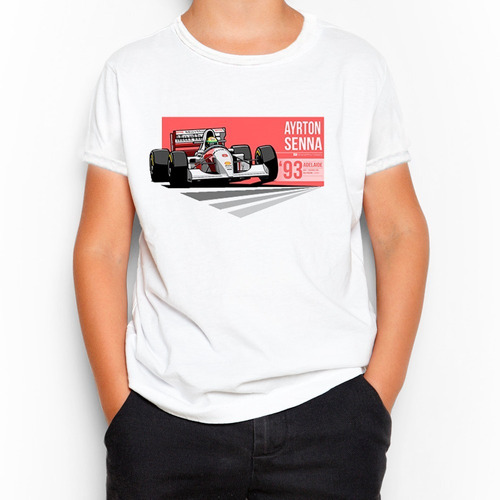 Remera - Niño - Niña - Autos - Carreras - Senna - 2